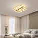 Lustra LED 182 W Geometric Gold, 4 surse de iluminare, Telecomanda