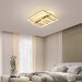 Lustra LED 182 W Geometric Gold, 4 surse de iluminare, Telecomanda